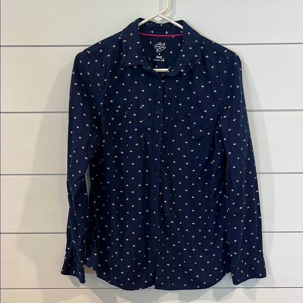 St. John's Bay Navy Button Down Shirt
